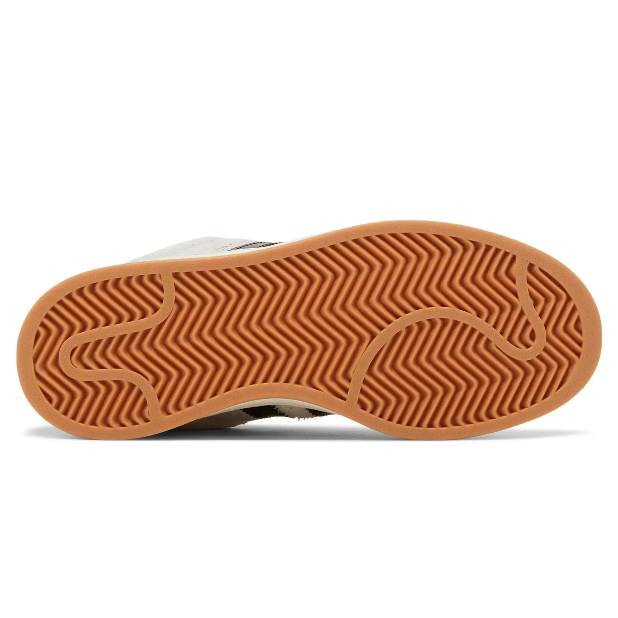 Sole view of Adidas Campus 00s Crystal White Black (W) GY0042